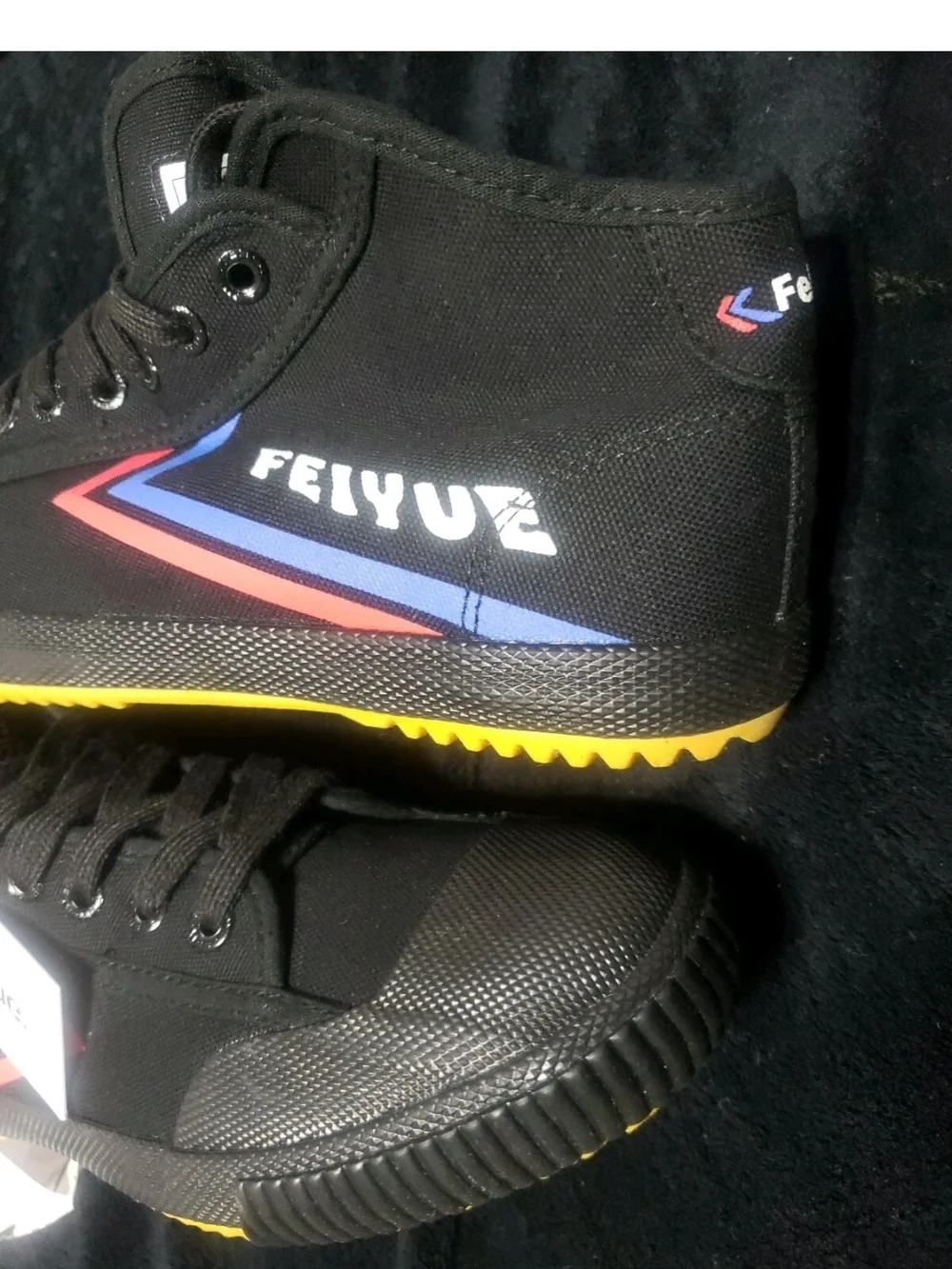 Feiyue Mens 7 Black Hightop Sneakers Walking Shoes Kung Fu Soccer Style Womens 9